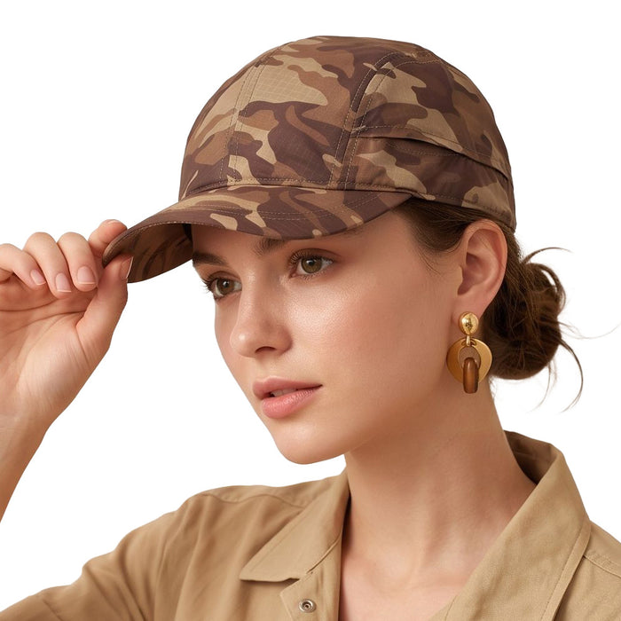 Wholesale Camouflage Outdoor Baseball Cap - Quick Dry Soft Top Short Brim Sun Hat Great for Resale