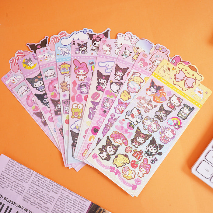 Wholesale Creative DIY Cute Cartoon Character Laser Stickers