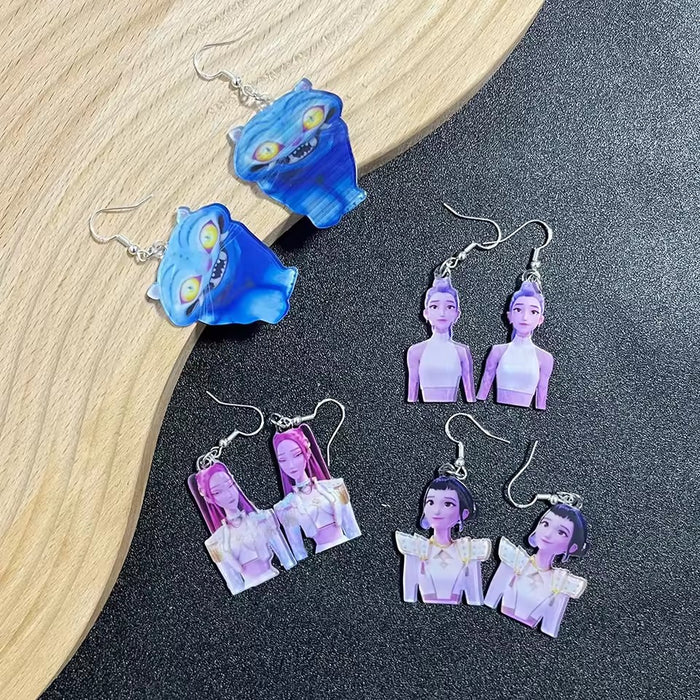 Wholesale Kpop Tiger Acrylic Pendant  Earring