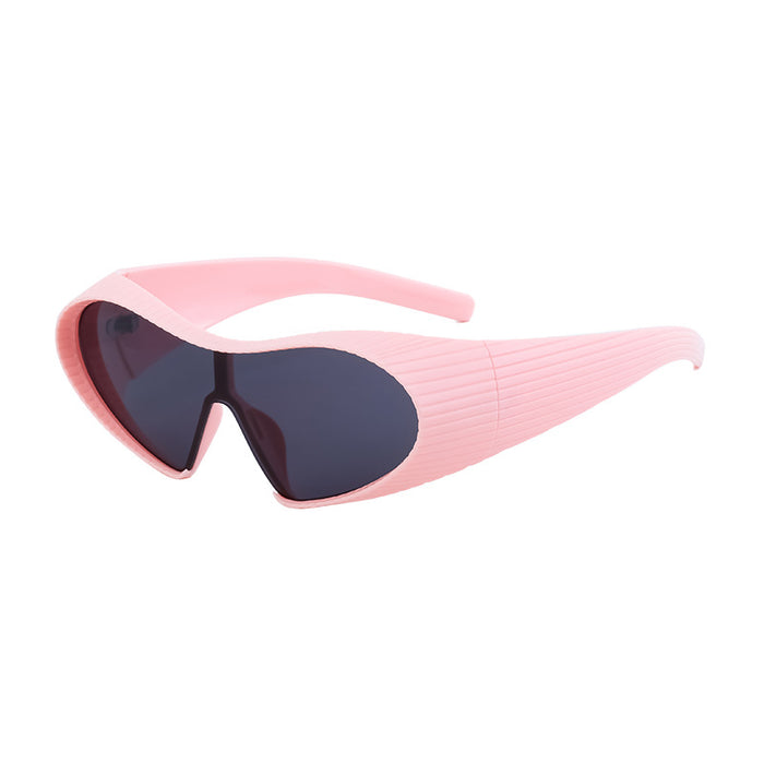 Wholesale sports sunglasses men's one-piece shaped sunglasses men's  wholesale shades