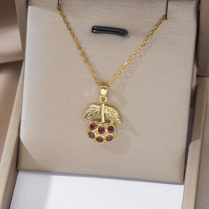 Wholesale Necklace Colored Zircon 26 English Letter Pendant Fashion Letter Pendant Jewelry