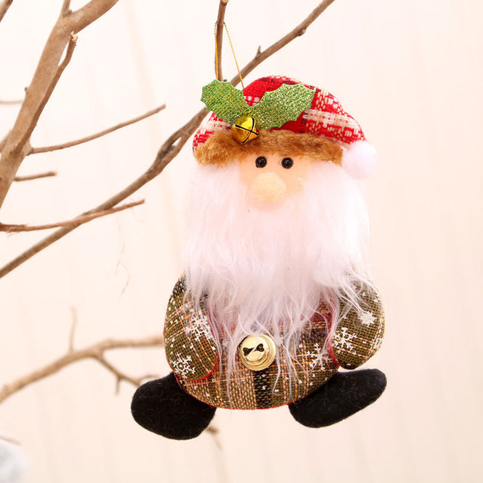Wholesale Christmas Decoration Products Small Pendant for the Elderly Christmas Tree Accessories Fabric Small Pendant Gifts