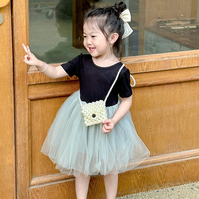 Wholesale Handmade bead bag, new love girl handbag, pearl crossbody bag