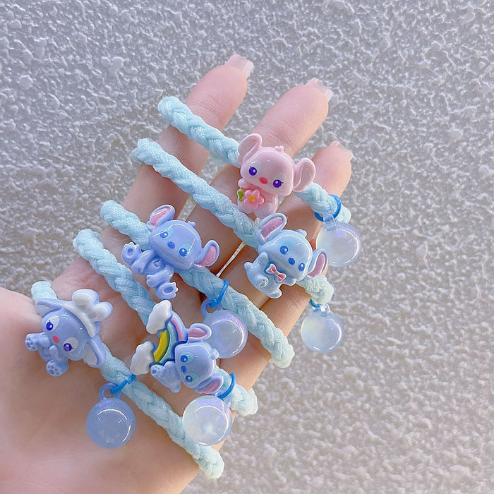 Wholesale 5pcs Leather Band Hair Rope Braided Hair Rope Hair Accessories for Women