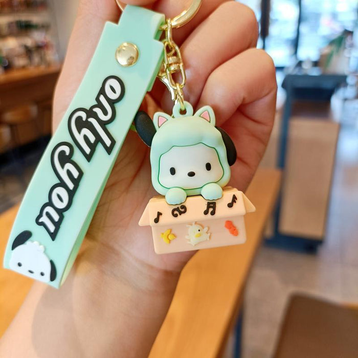 Wholesale Silicone Cartoon Doll Keychain JDC-KC-MingT108