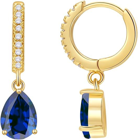 Wholesale Earrings with simple zircon water droplet earrings and micro inlaid zircon earrings