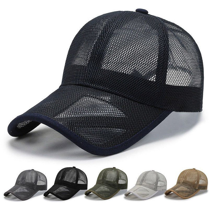 Wholesale Hollow eave baseball cap, sun hat, duckbill cap, breathable mesh cap