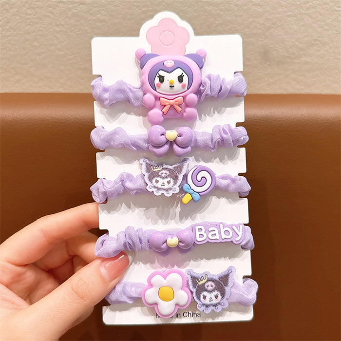 Wholesale Butterfly Hair Rope Children's Cloth Hair Band JDC-HS-Jiangx002