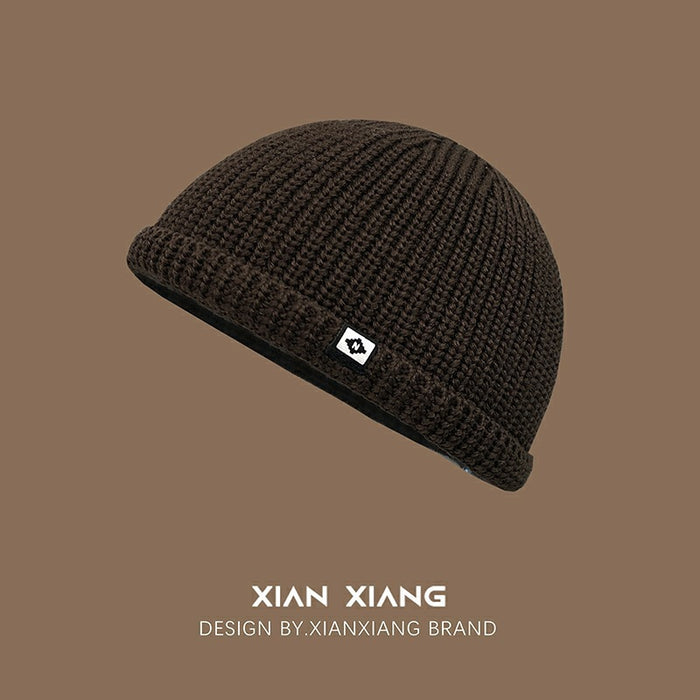 Wholesale Hat, small patch fabric, knitted yarn hat