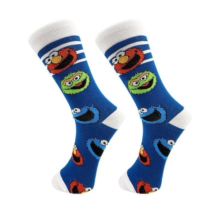 Wholesale Animal Series Cartoon Men's Middle Socks JDC-SK-YiYan079