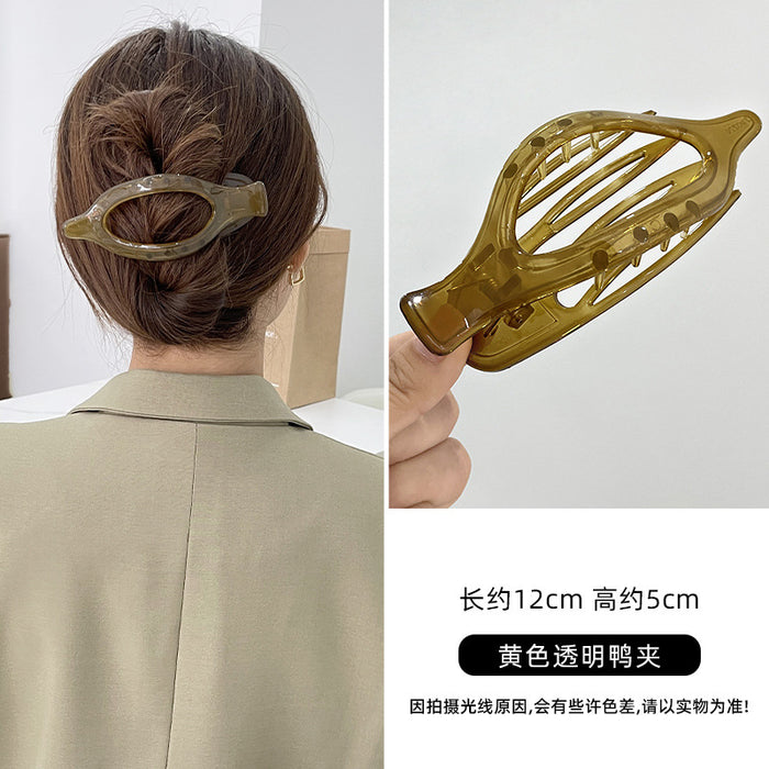 Wholesale Pearl Head Clip Headwear Frog Buckle Hairpin Women's  Duckbill Clip Hairpin