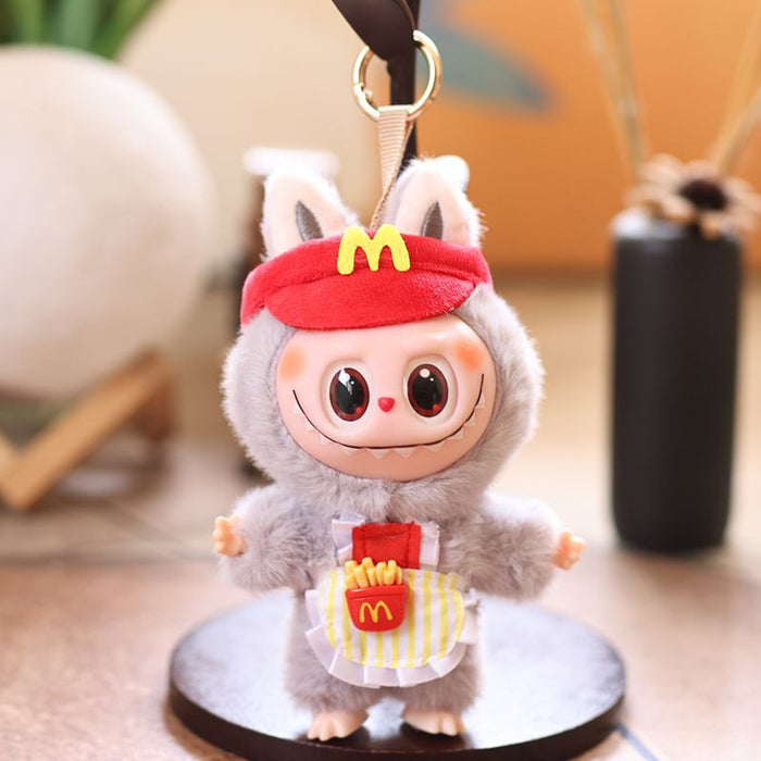 Wholesale Cute Vinyl French Fries Plush Toy Doll Bag Pendant Keychain Doll