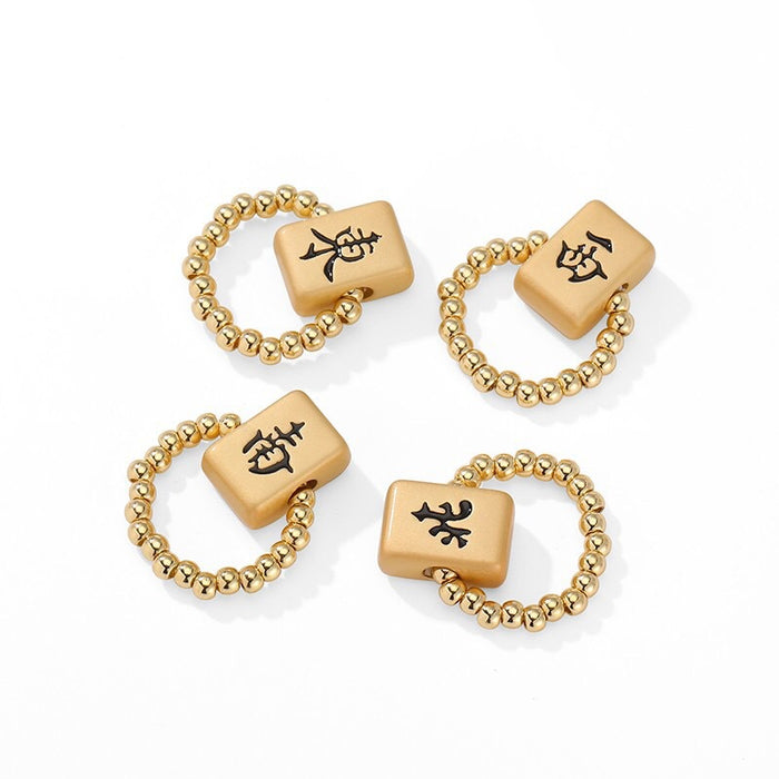 Wholesale Versatile lucky ring with niche design