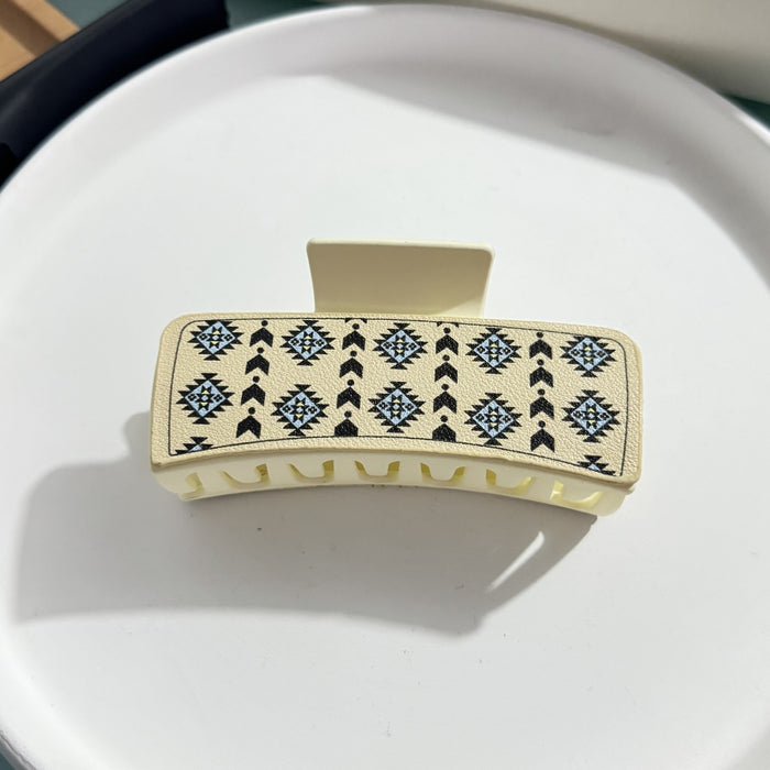 Wholesale Retro Hairpin Printed  GrabberHair Clips