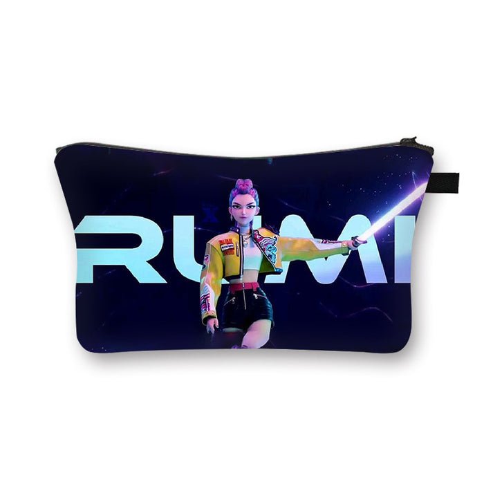 Wholesale Kpop Girls'  large capacity desktop storage cosmetic bag