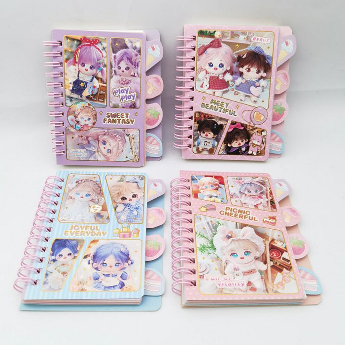 Wholesale Cute cartoon spiral notebook with dividers for students.