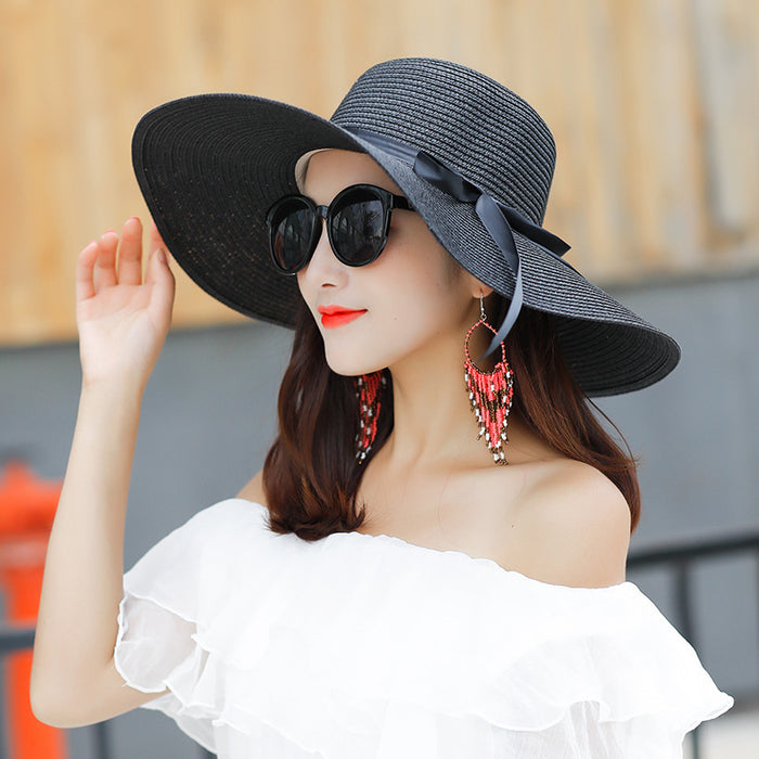 Wholesale Straw Hat Tourist Seaside Versatile Sunshade Hat Outdoor Camping Sunshade Hat