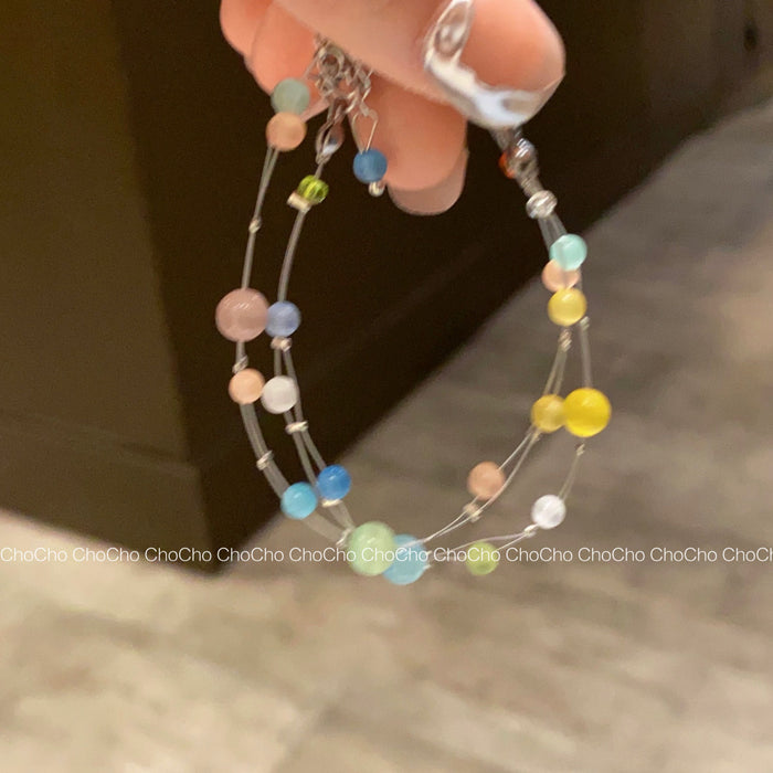 Wholesale glaze beaded bracelet ins summer new jewelry women