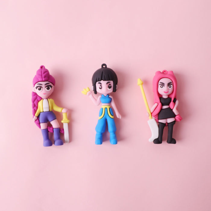 Wholesale K-POP keychain PVC soft plastic doll anime pendant