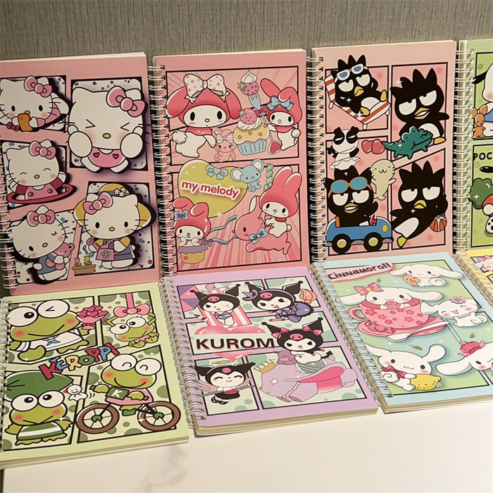 Wholesale 4 Sets of A5 Coil Cartoon Paper Notebook JDC-NK-YYC001