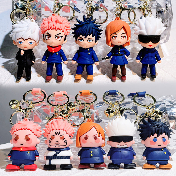 Wholesale Cartoon Silicone Doll Keychain JDC-KC-QiChao048