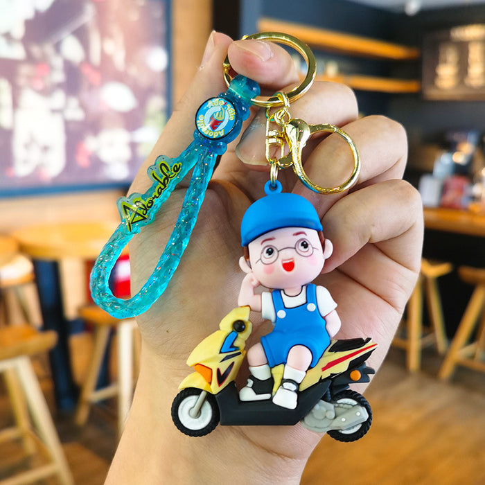 Wholesale Rubber Cartoon Doll Keychain JDC-KC-Tingm196