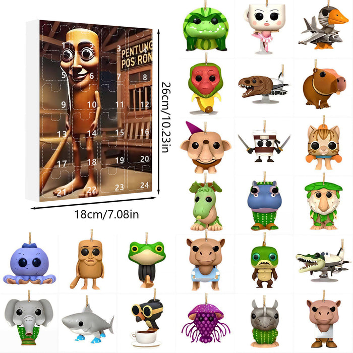 Wholesale Acrylic flat pendant Tung Tung Tung