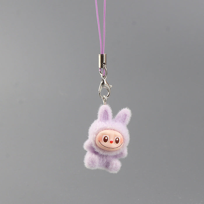 Wholesale Cartoon Velvet Rabbit Keychain Student Backpack Charm