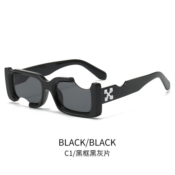 Wholesale sunglasses  box gap sunglasses colorful jelly color men's and women's sunglasses