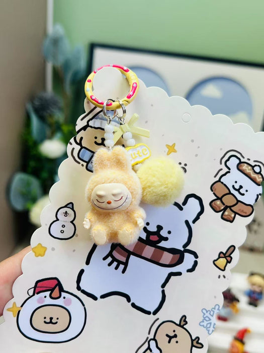 Wholesale Cute mini flocked sitting posture toy