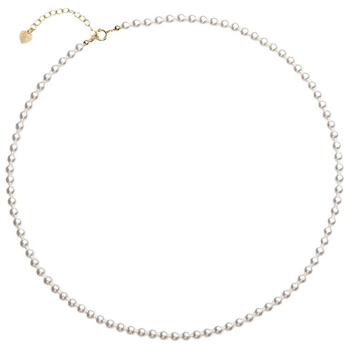 Wholesale 2mm Ultra-fine  Millet Pearl Necklace Women's Accessible  Clavicle Necklace