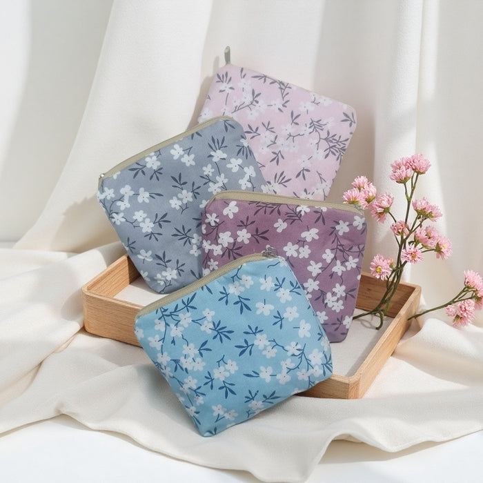 Wholesale Leopard print coin bag portable cosmetic bag lipstick coin storage canvas bag zipper coin bag