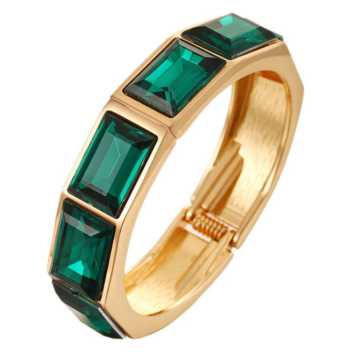 Wholesale Bracelet with high-end feel, alloy plated bracelet, fashionable opening bracelet, inlaid with jewelry bracelet