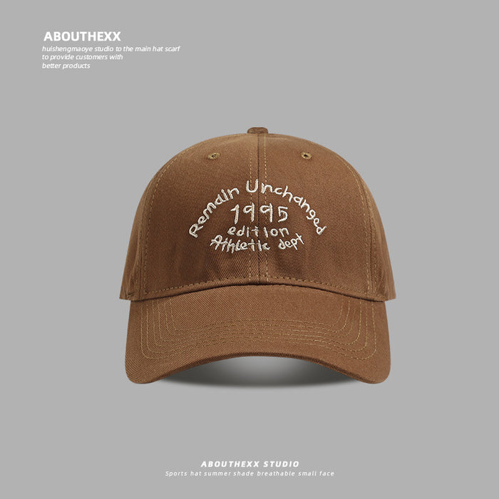 Wholesale Hat casual letter embroidered baseball cap versatile duckbill cap men's sun hat