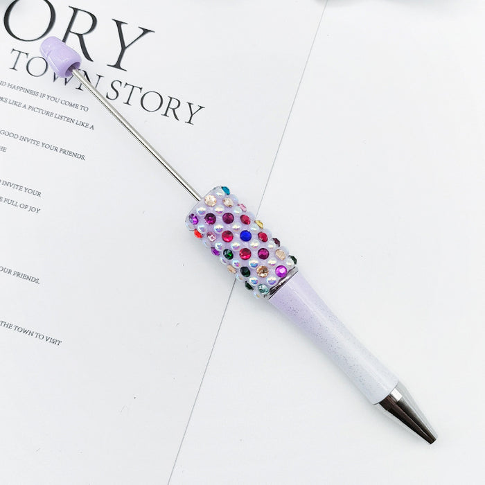 Wholesale Beadable Pens Gradient Color Candy Applied Diamond Pearl Beadable Pen JDC-PN-ShuY008
