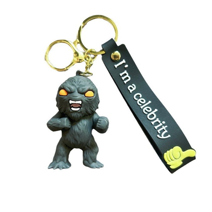 Wholesale PVC Cartoon Monster Doll Keychain JDC-KC-WuYi150