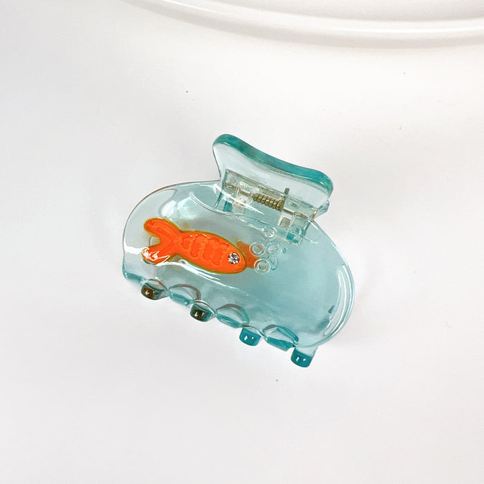 Wholesale Stylish Acetate Hair Grip Clips with Fish Pattern Cute Hairpin