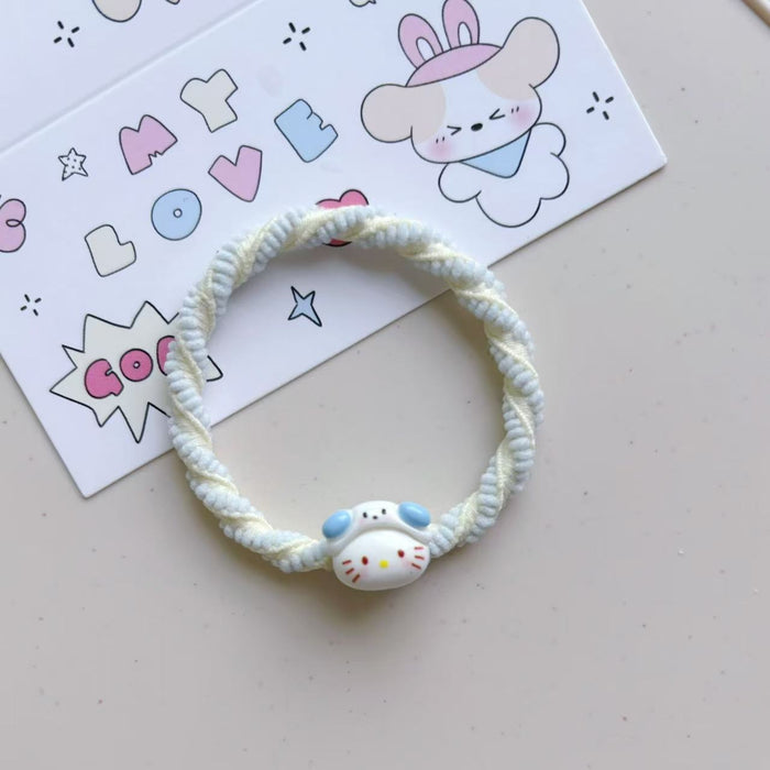 Wholesale Rubber Band Resin Headline Katie Hair Ring Couple Hair Accessories