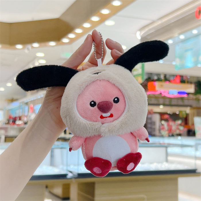 Wholesale  Cute Beaver Pendant Plush Toy Doll  Bag Pendant Keychain