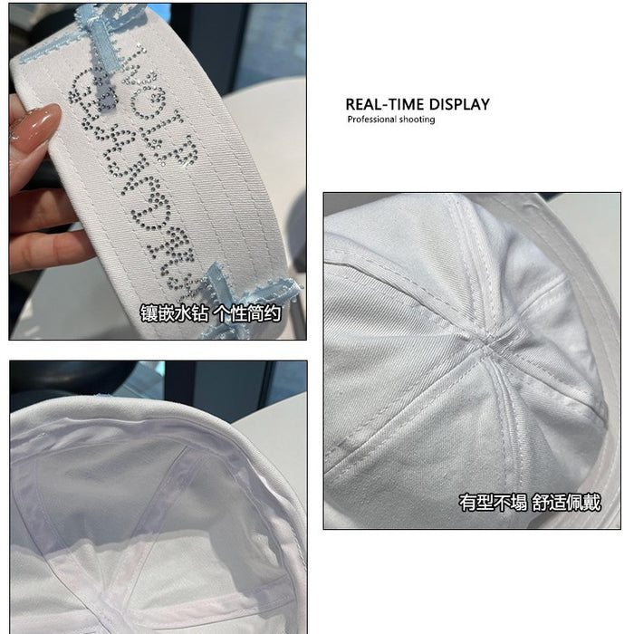 Wholesale Cute Cat Hat Bowknot Rhinestone Bucket Hat Millennial  Flap Navy Beret