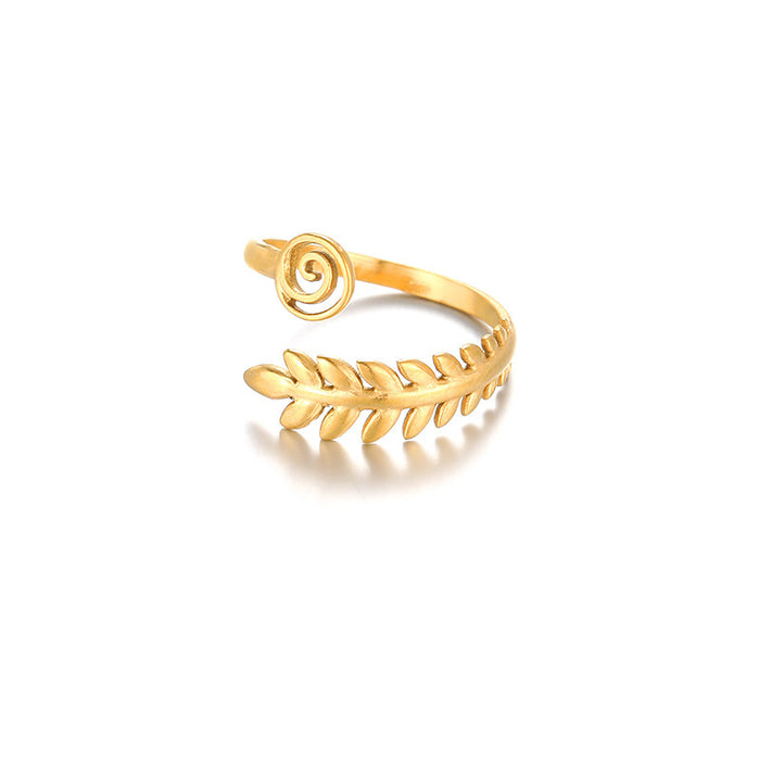 Wholesale Retro Geometric Irregular Textured Stainless Steel Ring