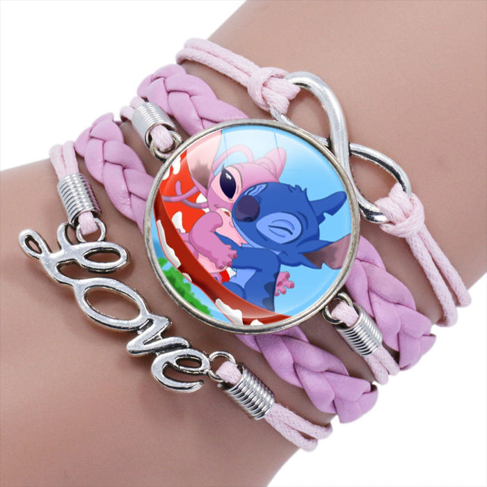 Wholesale Cartoon Braided Multi-layer Gemstone Bracelet JDC-BT-NH019