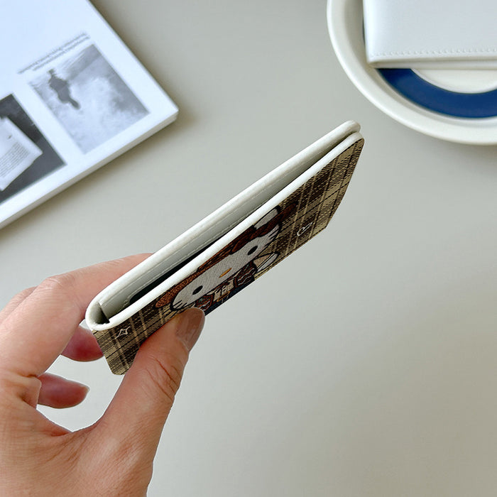 Wholesale Brown embroidered cute cartoon driver' s license cover