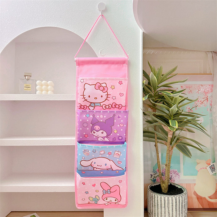 Wholesale Cartoon hanging bag storage wall hanging bag ugly fish dormitory sundries storage bag