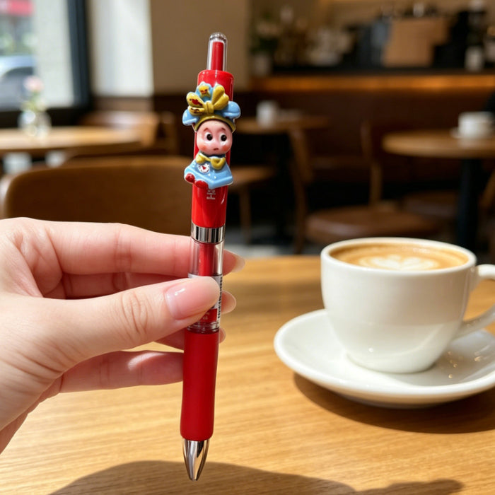 Wholesale Plastic Retractable Gel Pen with Star Pattern for Teachers and Students
