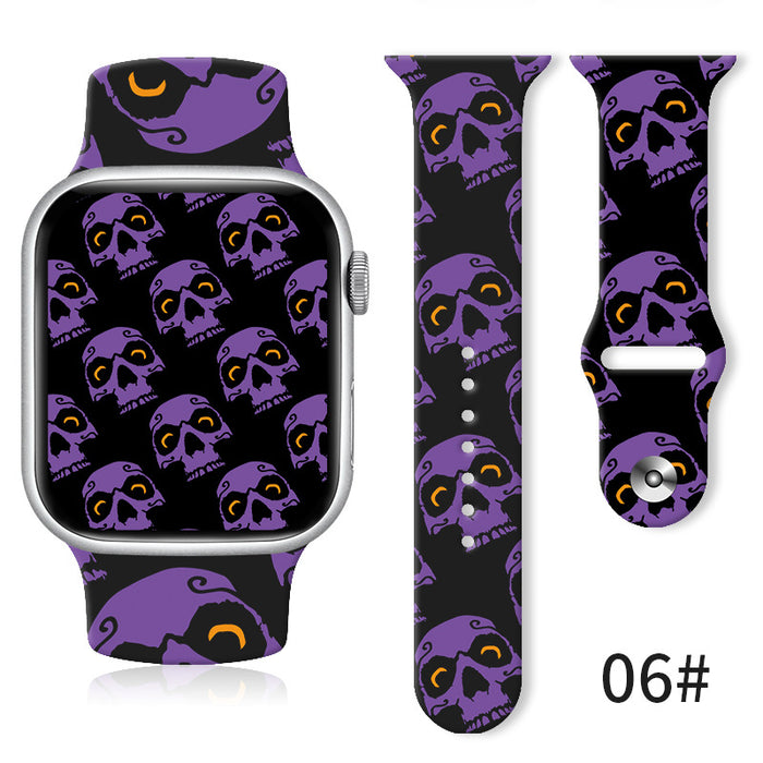 Wholesale Silicone Printed Watch Strap JDC-WD-NuoQi023