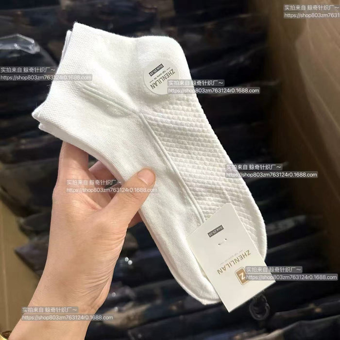 Wholesale Cotton socks, summer thin socks, sweat absorbing sports short tube socks