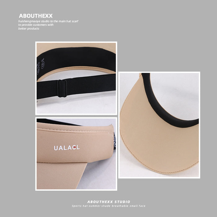 Wholesale Sunshade hat for men, empty top hat, fishing, UV protection, outdoor sports, ice silk sun hat