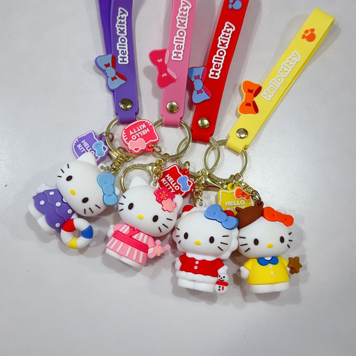Wholesale Cute cartoon character couple keychains