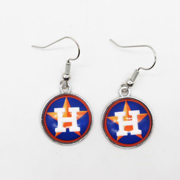 Wholesale Baseball Team Football Team Earrings Pendant Moonlight Gemstone Pendant Sports Earrings